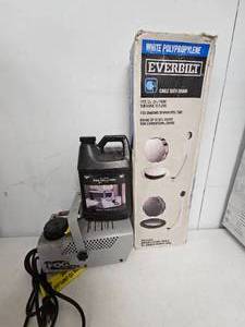 Fog Machine with Solution-Like New and Everbilt Drain