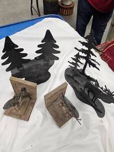 Home Decor including Book Ends and Steel Cutouts