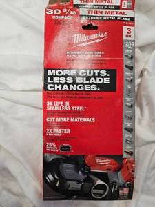 Milwaukee Portable Bandsaw Blades-3pk