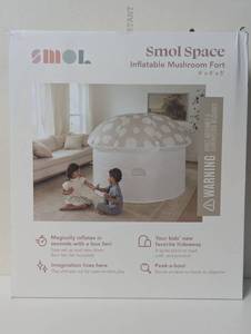 lot 2 image: SMOL Air Fort Inflatable Mushroom Tent