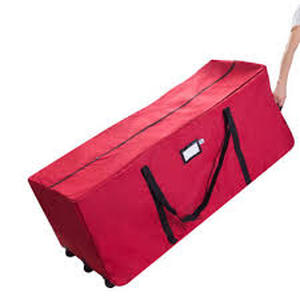 lot 44 image: Elf Stor Rolling Duffel Bag Style Christmas Tree Storage Bag - Holds a 9 ft