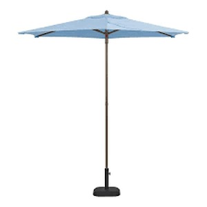 lot 51 image: StyleWell 7.5 ft. Steel Market Outdoor Patio Umbrella in Periwinkle Blue