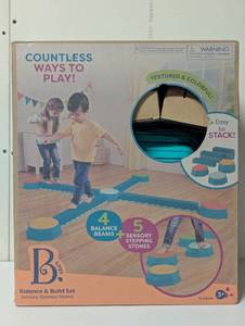 lot 11 image: B. toys Sensory Balance Beams for Active Play Balance and Build Set