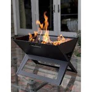 lot 23 image: Portable Charcoal Grill in Black - Fire Sense HotSpot Notebook