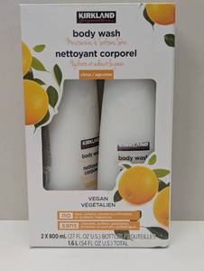 lot 12 image: Kirkland Signature Citrus Vegan Body Wash 27 Ounce (2 Pack)
