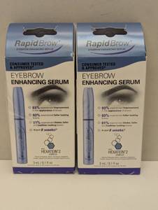lot 22 image: 2 Pack - RapidBrow Eyebrow Enhancing Serum - 0.1 fl ozEa