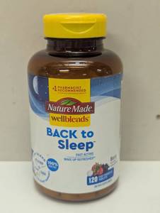 lot 27 image: Nature Made Wellblends Back To Sleep 120 Tablets
