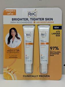 lot 40 image: 2 Pack - ROC Vitamin C  SPF 30 AM Moisturizer 2.5 fl ozea