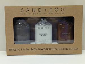 lot 44 image: Sand  Fog Body Lotion Set Of 3 Glass Bottles - 10.1 fl ozea