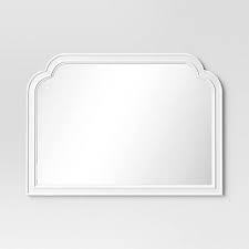 lot 303 image: French Country Mantel Mirror White - Threshold - 36 x 26