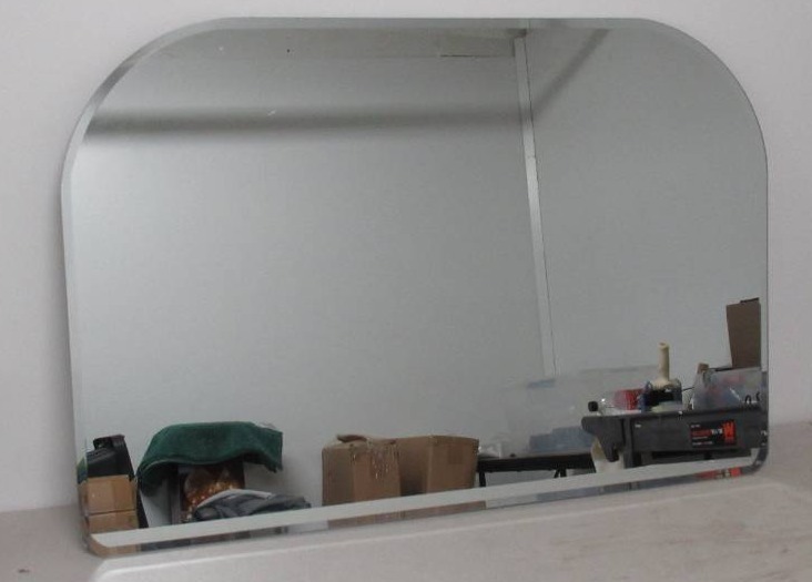 lot 309 image: Mantle Frameless Mirror - Threshold - 24 x 36