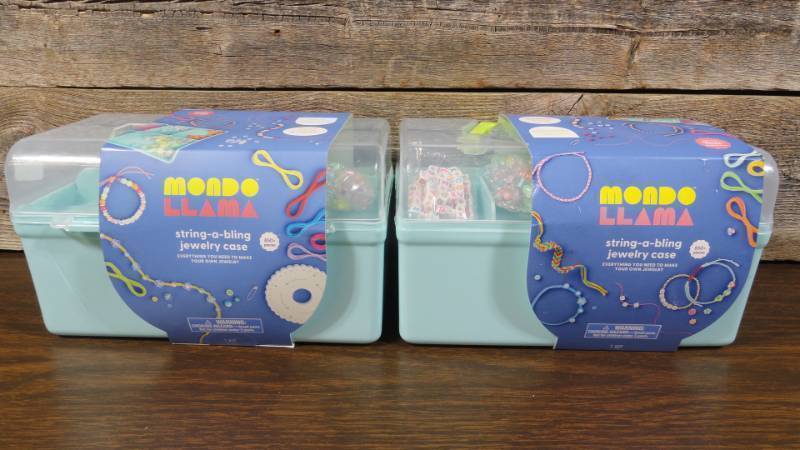 lot 343 image: Set of 2 Mondo Llama String-A-Bling Jewelry Kit with Case (2 Units)
