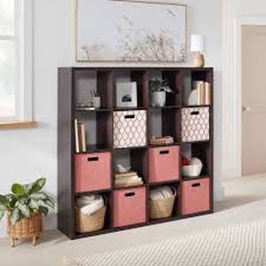 lot 7 image: 16 Cube Organizer - Brightroom- Espresso