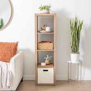 lot 59 image: 4 Cube Vertical Organizer - Brightroom - Natural
