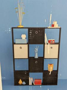 lot 32 image: 11 12 Cube Organizer Shelf - Room Essentials - Espresso Brown