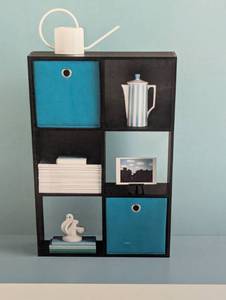 lot 65 image: 11 6 Cube Organizer Shelf - Room Essentials - Espresso