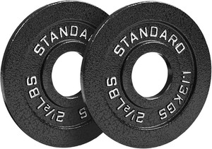 lot 45 image: 2.5lb x 2 Steel Plates