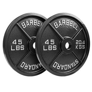 lot 40 image: 45lb x 2 Steel Plates