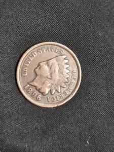 lot 62 image: 1896 United States Indian Head Penny