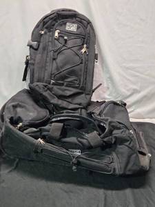 lot 109 image: Pivot Point Black Rolling Duffel & Travel Backpack