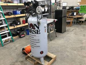 Iron Horse 60 Gallon Air Compressor With Hose and Hose Reel