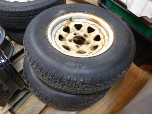 lot 142 image: 2 Goodyear Marathon Radial Trailer Tires