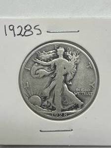 lot 17 image: 1928-S Walking Liberty Half Dollar (better date)