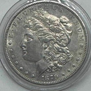 lot 28 image: 1879-D High Grade Morgan Silver Dollar