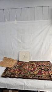 Oriental Style Rug and small Rag Rug