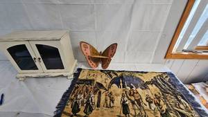 Small Mirrored Cabinet, Bethlehem Wall Decor, Butterfly Decor