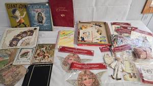 Vintage Book Lot, Giant John, Christmas, Snow Baby, Poems, Vintage style Decorations