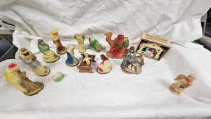 Vintage Nativity Lot and Additional Nativity Ornament
