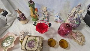 Hand Blown Art Glass, Figurines and Glass