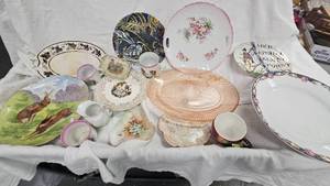 Assorted Vintage Plates and Cups