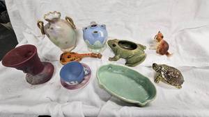 Vintage Pottery Vases and Figures