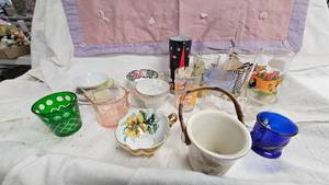 Depression Dish, Vintage Character Glasses(Davey Crocket, Hamburgler,Archie)