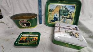 John Deere Trays and Tin Boxes