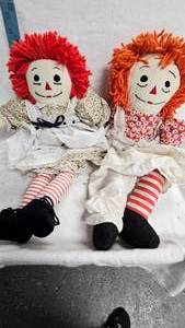 Raggedy Ann Dolls with Sewn Faces