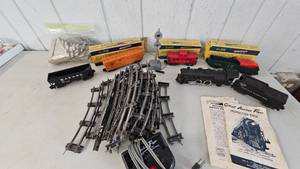American Flyer Train Set, Track, Cars, and extras