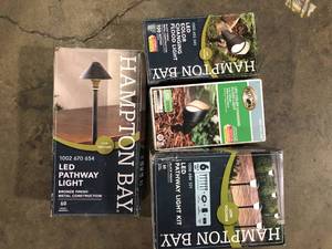 Lot of Assorted Outdoor Lighting Various Models and Conditions Customer Returns See Pictures