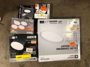 Lot of Assorted Lighting Various Models and Conditions Customer Returns See Pictures