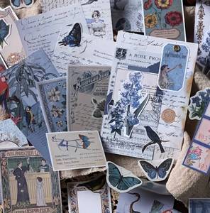 lot 49C image: 200 Brand New Floral and Butterfly Collage Stickers N