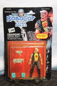 lot 11 image: Vintage 1989 Robocop and the Ultra Police CHAINSAW Action Figure