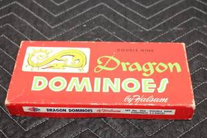 lot 52 image: Vintage Set of 55 Dragon Dominoes by Halsam