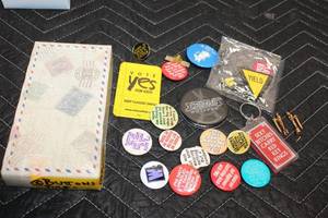 lot 60 image: Collection of Assorted Novelty Buttons and Pins
