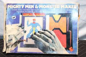lot 64 image: Mighty Men & Monster Maker Kit with Stencils