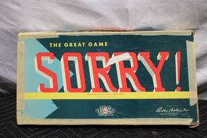 lot 78 image: Vintage Parker Brothers Sorry Board Game