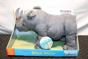 lot 84 image: Discovery Channel Black Rhino Plush - Wild Life Series