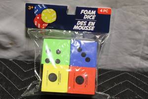 lot 103 image: Set of 4 Foam Dice for Kids