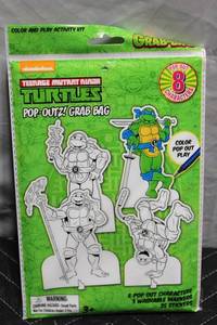 lot 104 image: Teenage Mutant Ninja Turtles Pop-Outz Grab Bag Activity Kit